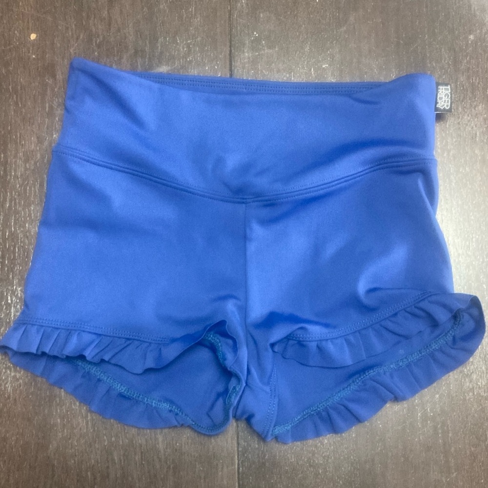 Tiger Friday Navy Frilly Booty Shorts